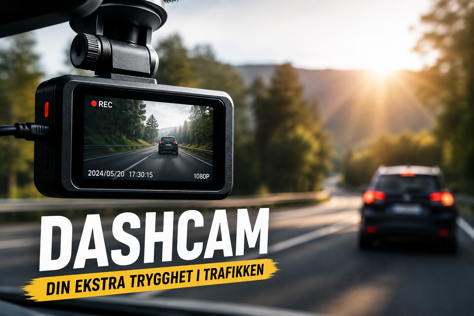Dashcam i bilen – hva bør du vite før du kjøper?